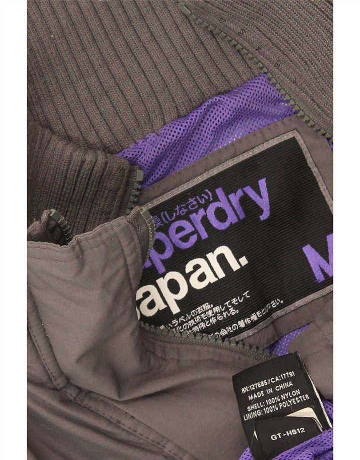 Superdry ženska grafička vjetrovka jakna UK 12 Medium Gray Polyester