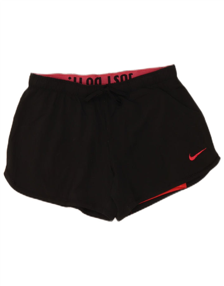 NIKE Ženska Dri Fit Skort UK 10 Mala crna poliester