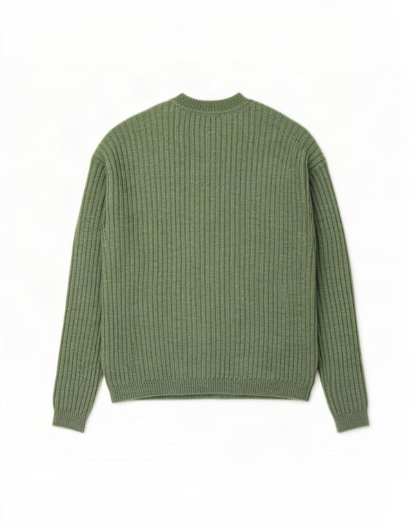 Marks & Spencer ženski džemper s okruglim izrezom UK 10 Small Green Flected