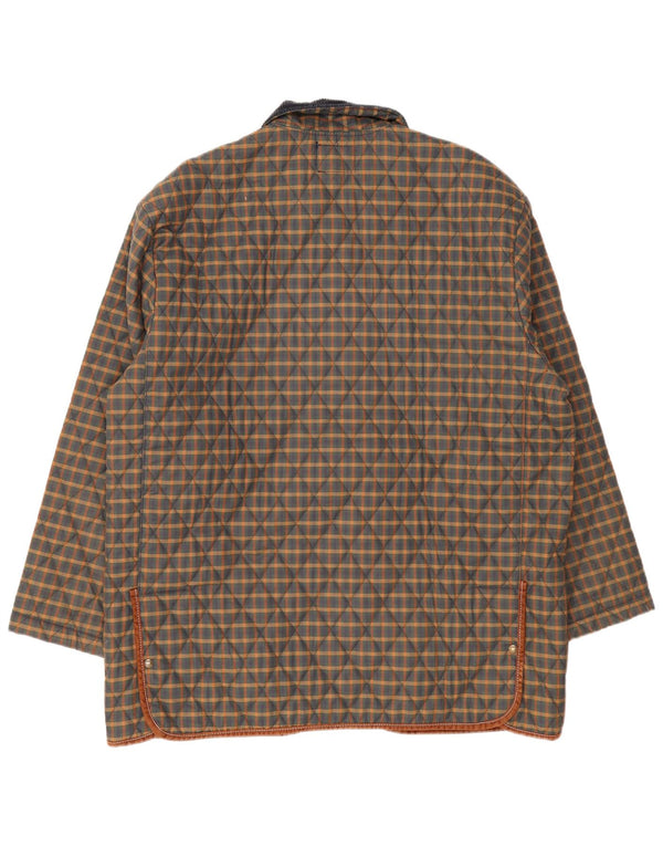 Derby Saddlery muška prošivena jakna UK 42 XL višebojni karirani poliester