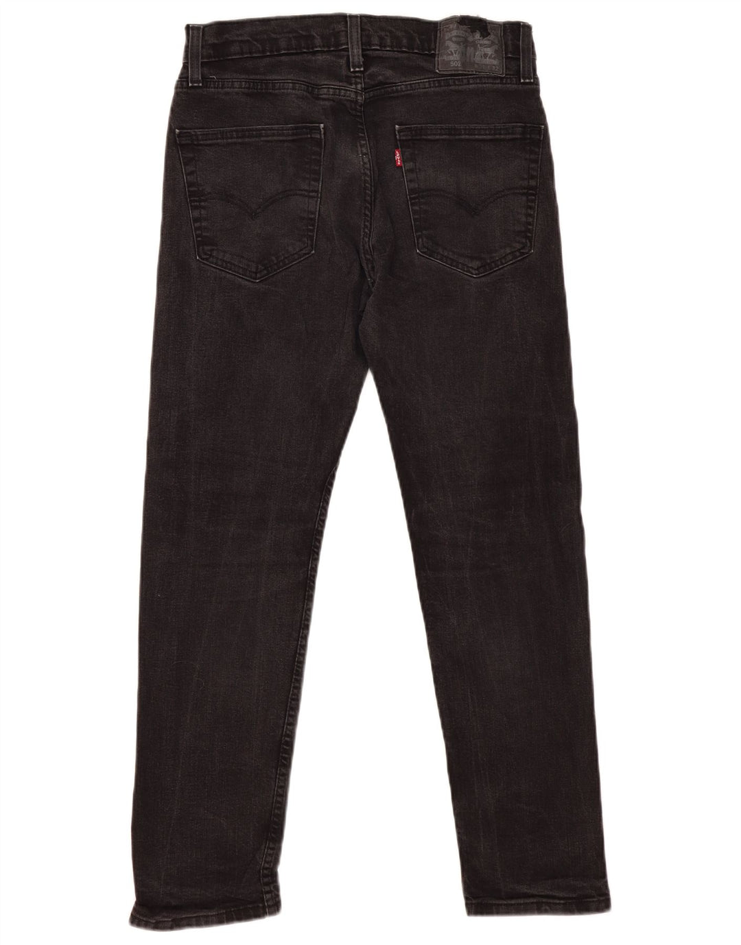 Levi's muške 502 ravne traperice W31 L29 sivi pamuk