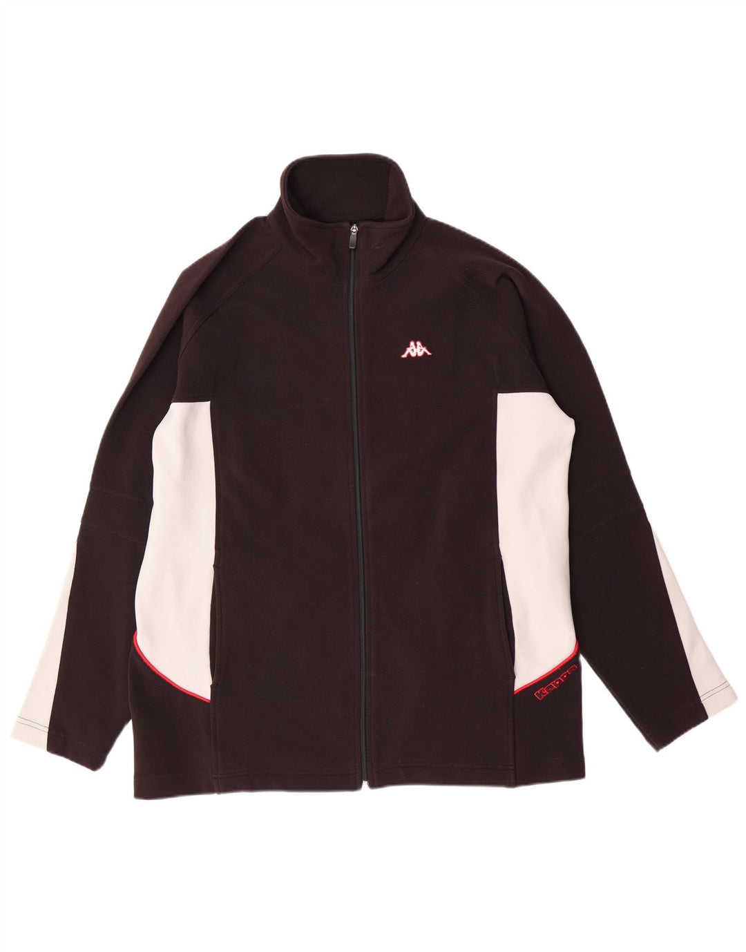 KAPPA muška gornja jakna trenirke, veliki crni poliester u boji