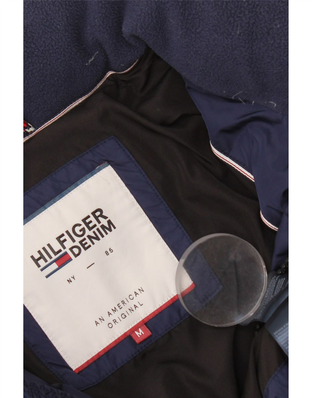 Tommy Hilfiger muška podstavljena jakna UK 38 srednje tamnoplavi najlon