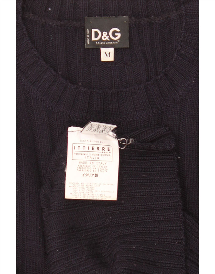Dolce & Gabbana muški Ittierre džemper s okruglim izrezom srednje tamnoplave boje