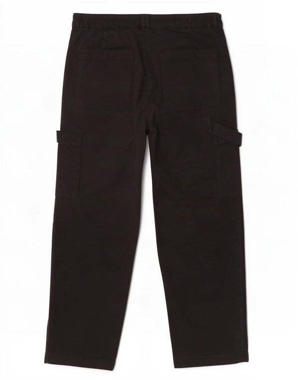 Marks & Spencer Womens Straight Casual Trousers UK 10 Small W30 L28 Black