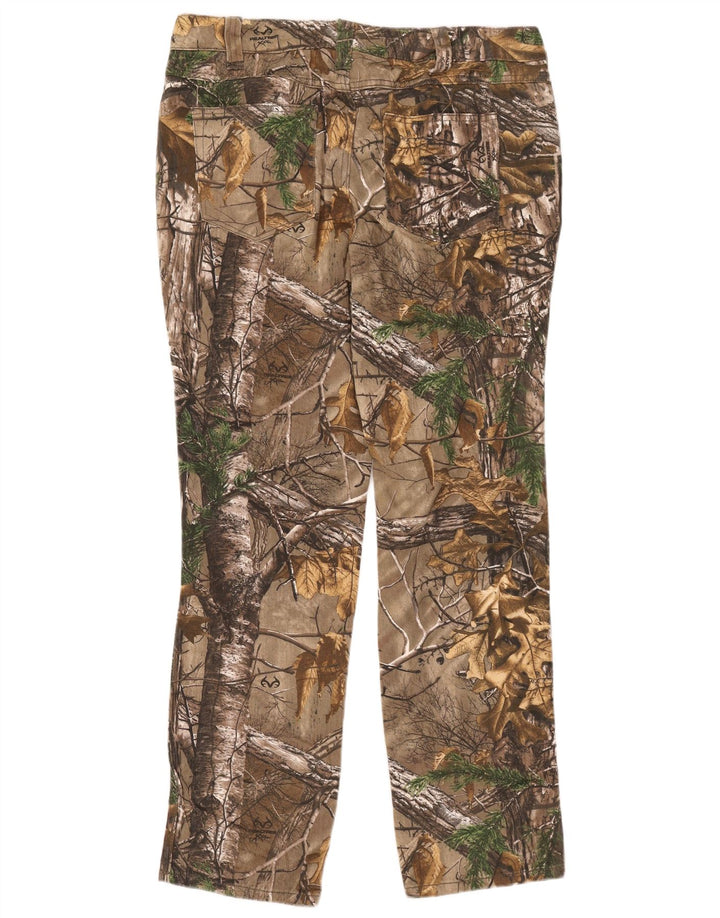 Realtree ženske planinarske hlače US 14 XL W38 L33 smeđe maskirne pamučne