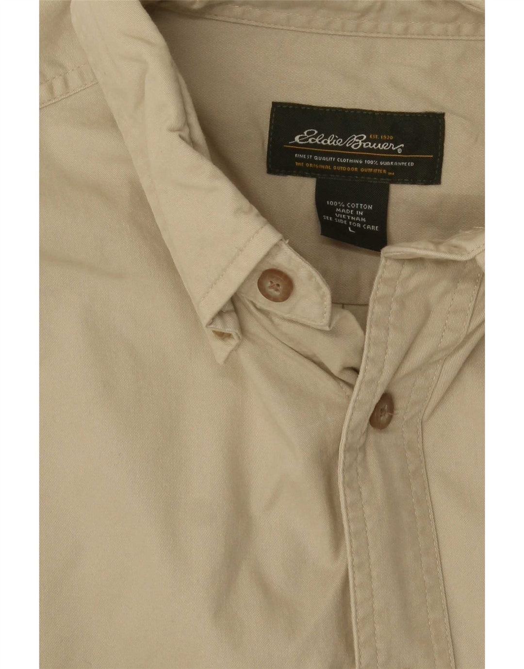 Eddie Bauer muška košulja velika bež pamuk