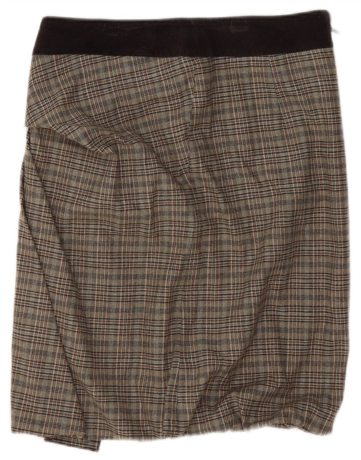 Max & Co. Ženska mini suknja UK 8 Mala W28 smeđa karirana