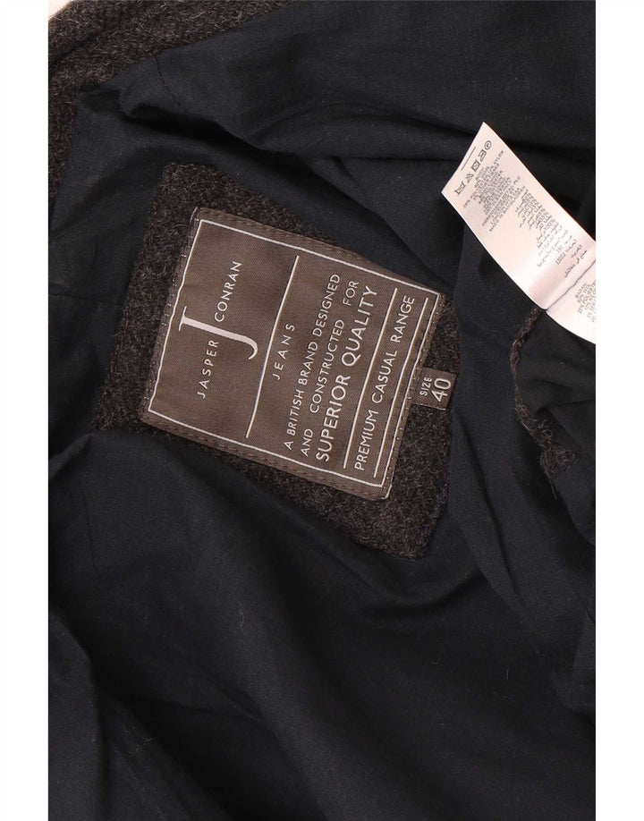 Jasper Conran muška jakna sa 2 gumba UK 40 Large Siva karirana vuna