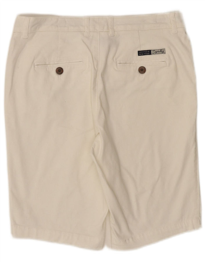Superdry ženske obične chino kratke hlače UK 10 male W30 bijele