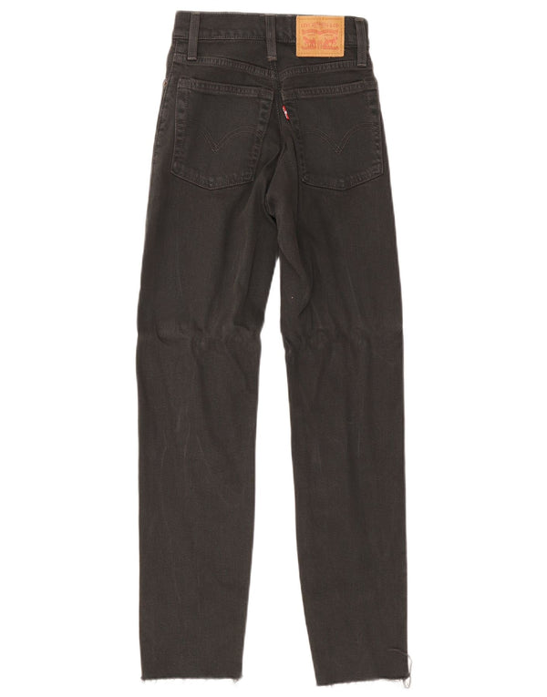 Levi's ženske uske traperice W24 L27 crni pamuk