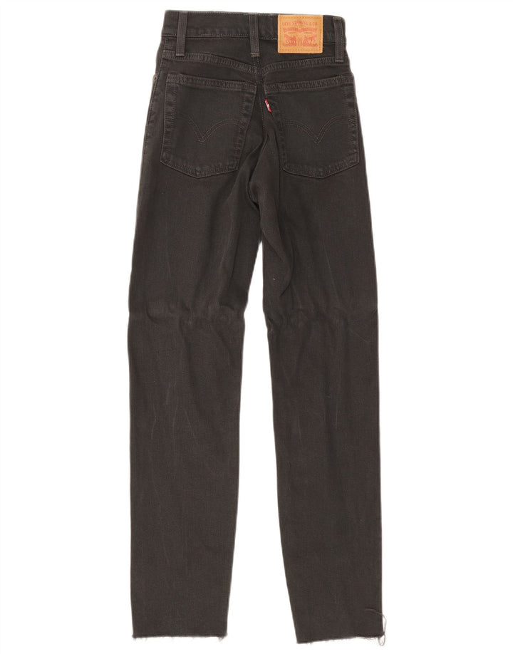 Levi's ženske uske traperice W24 L27 crni pamuk