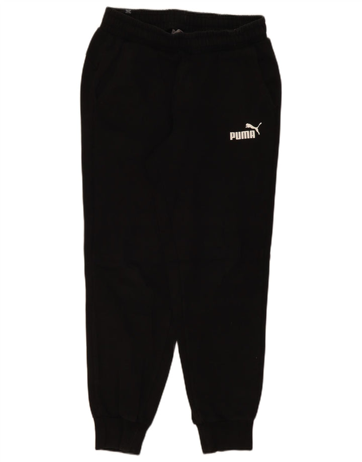 PUMA Mens Tracksuit Trousers Joggers Medium  Black Cotton