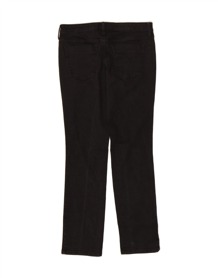 MOSSIMO Womens Mid Rise Straight Jeans US 8 Medium W29 L31 Black Polyester Vintage Mossimo and Second-Hand Mossimo from Messina Hembry 
