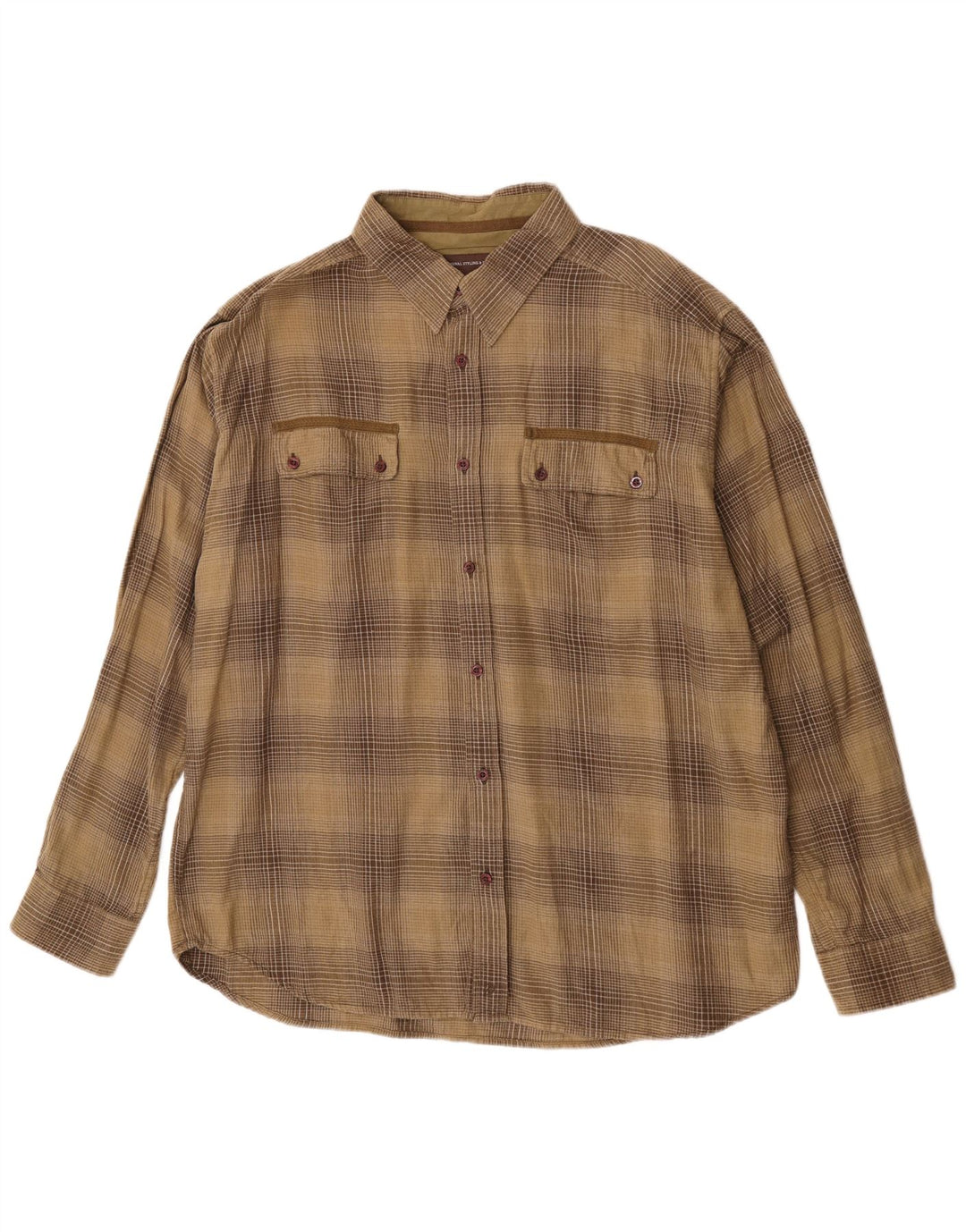 Wrangler muška flanelska košulja 2XL kaki karirani pamuk