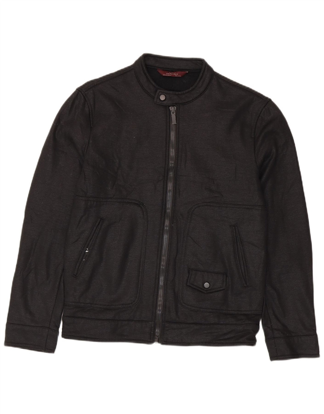 Zara muška bomber jakna UK 38 srednji crni poliester