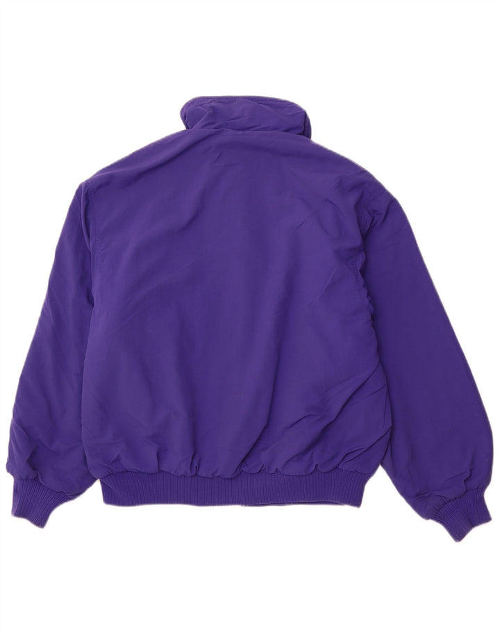 EDDIE BAUER Ženska bomber jakna UK 14 Srednje ljubičasti najlon