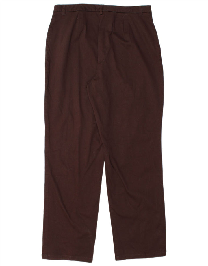 EDDIE BAUER Ženske ravne chino hlače US 12 Large W32 L30 Smeđe