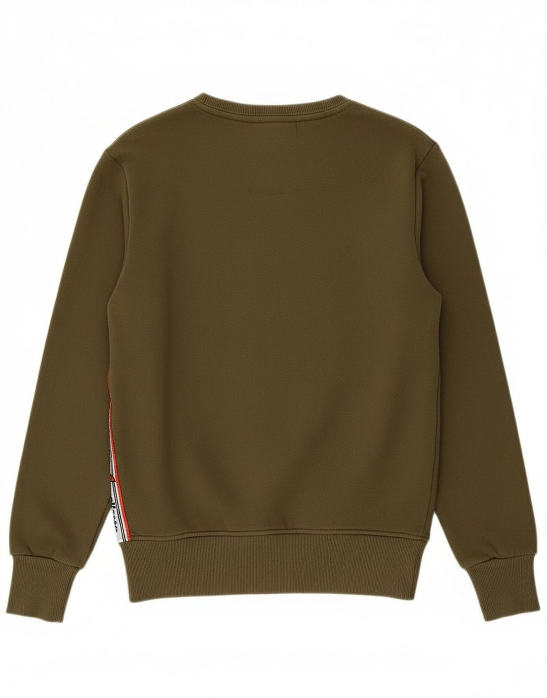 ELLESSE Womens Graphic Sweatshirt Jumper UK 12 Medium Khaki Cotton