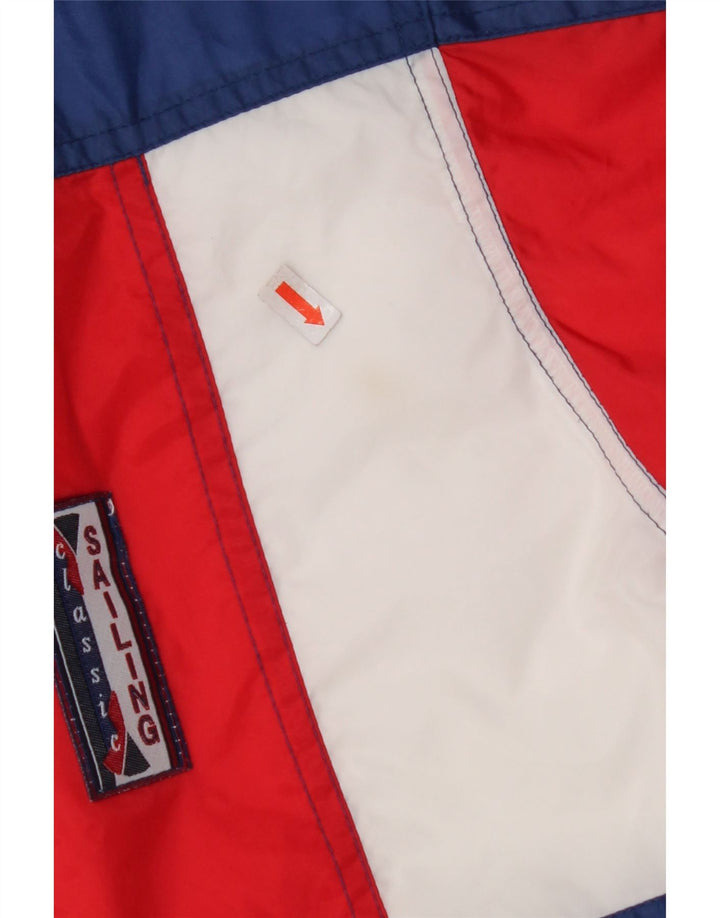 MARCEL CLAIR Muška kišna jakna s kapuljačom UK 40 Large Blue Colourblock