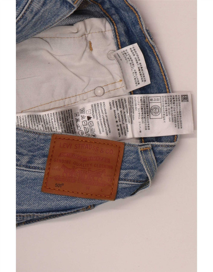 Levi's ženske 501 ravne traperice W25 L30 plavi pamuk