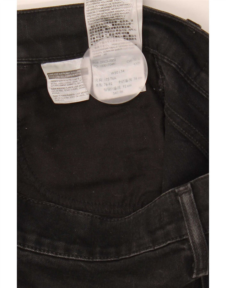 Levi's ženske uske traperice linije 8 W30 L34 crni pamuk