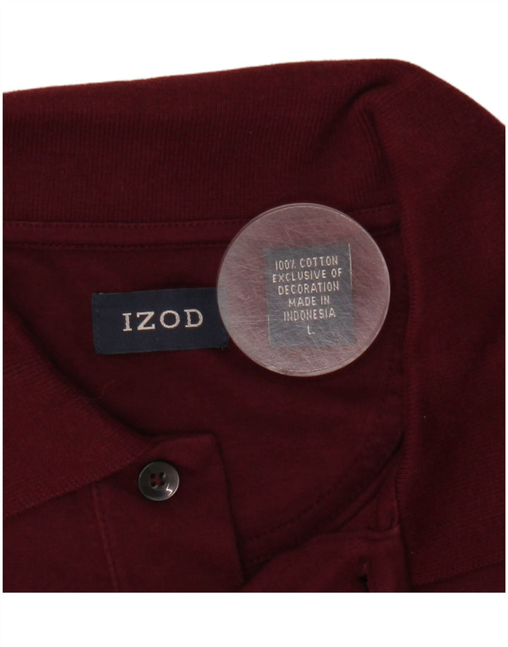 Izod muška polo majica velika bordo pamuk