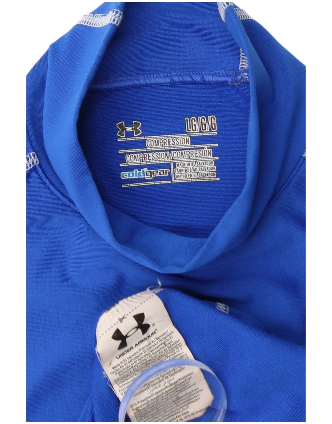 UNDER ARMOUR Muška majica Cold Gear dugih rukava, veliki plavi poliester