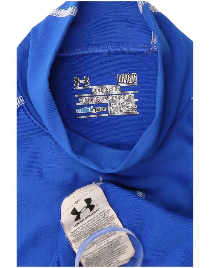 UNDER ARMOUR Muška majica Cold Gear dugih rukava, veliki plavi poliester