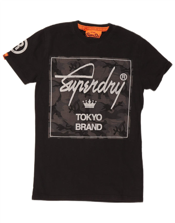 SUPERDRY muška majica s grafičkim motivima XS, crni pamuk