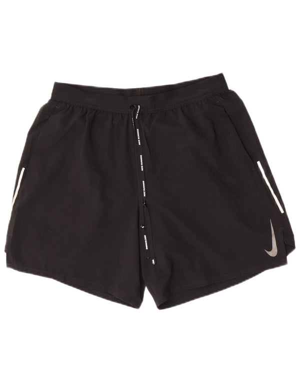 Nike ženske kratke sportske kratke hlače Dri Fit, velike crne poliesterske