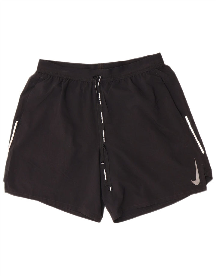 Nike ženske kratke sportske kratke hlače Dri Fit, velike crne poliesterske