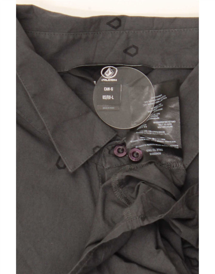 Volcom muška majica kratkih rukava s grafičkim motivima, veliki sivi geometrijski pamuk