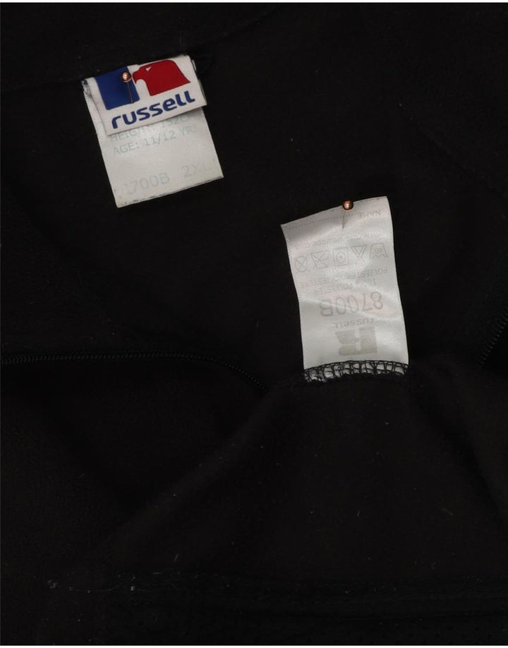 Russell atletska jakna od flisa za dječake 11-12 godina 2XL crni poliester