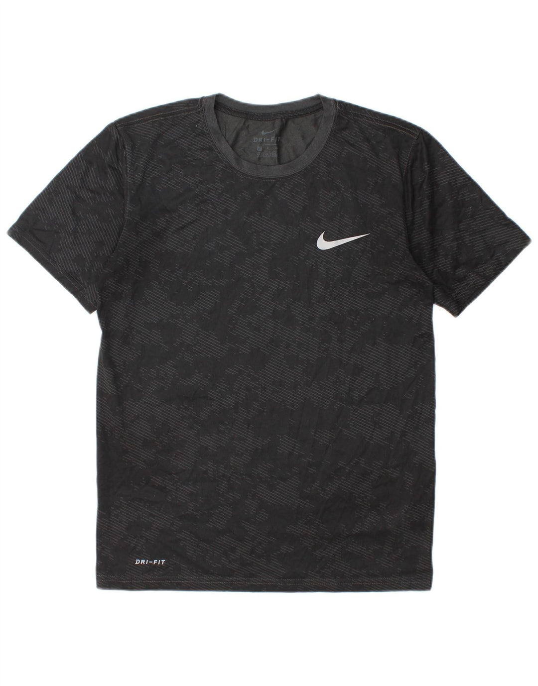 Nike Dri Fit majica kratkih rukava mala crna kamuflažna poliester