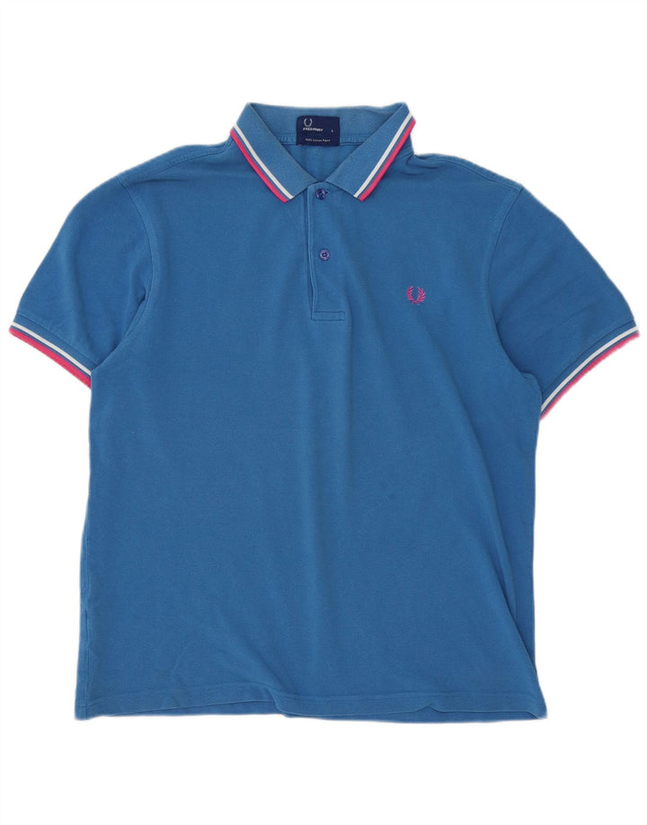 Fred Perry muška polo majica velika plava pamuk