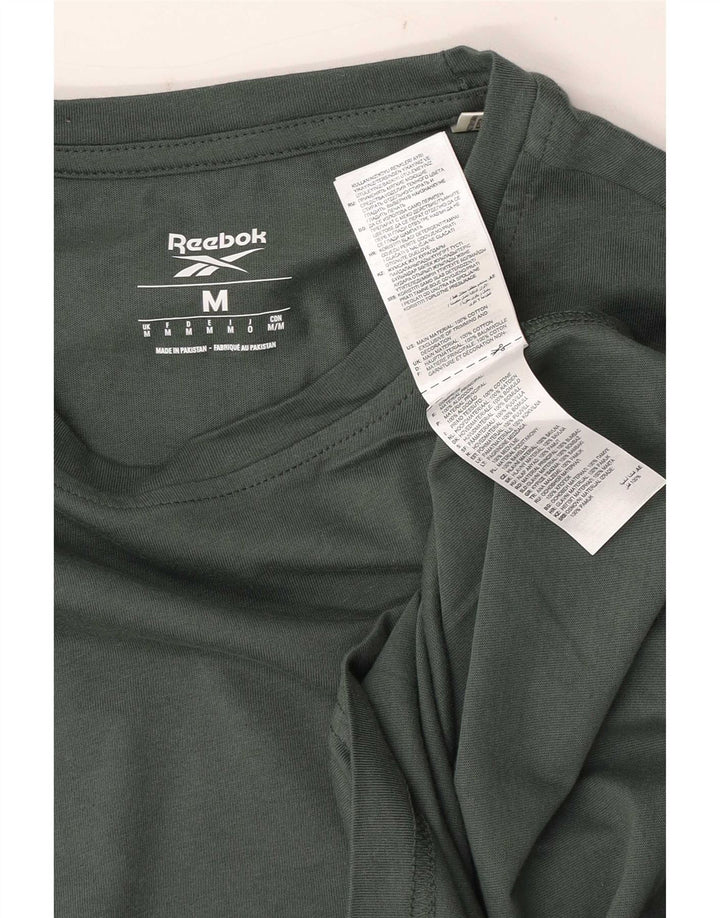 Reebok muška grafička majica kratkih rukava Srednje zeleni pamuk