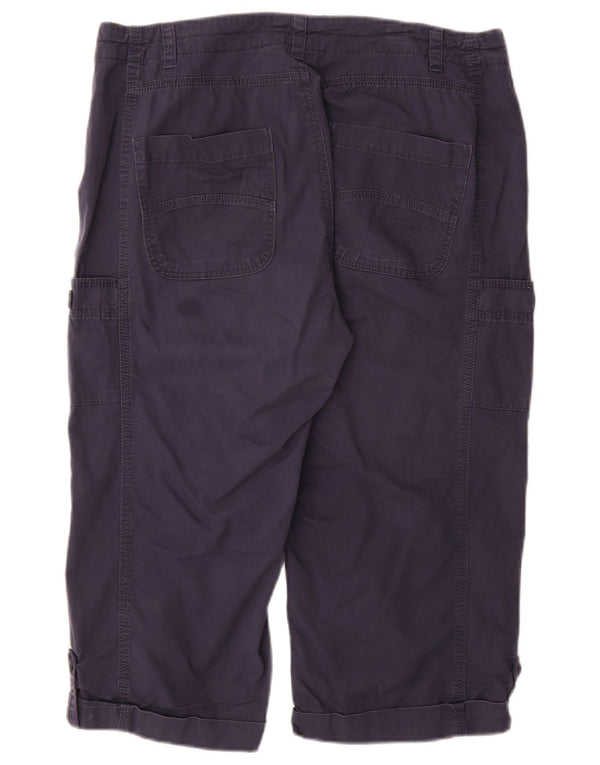 WEIRD FISH Ženske kapri hlače UK 14 Large W34 tamnoplavi pamuk