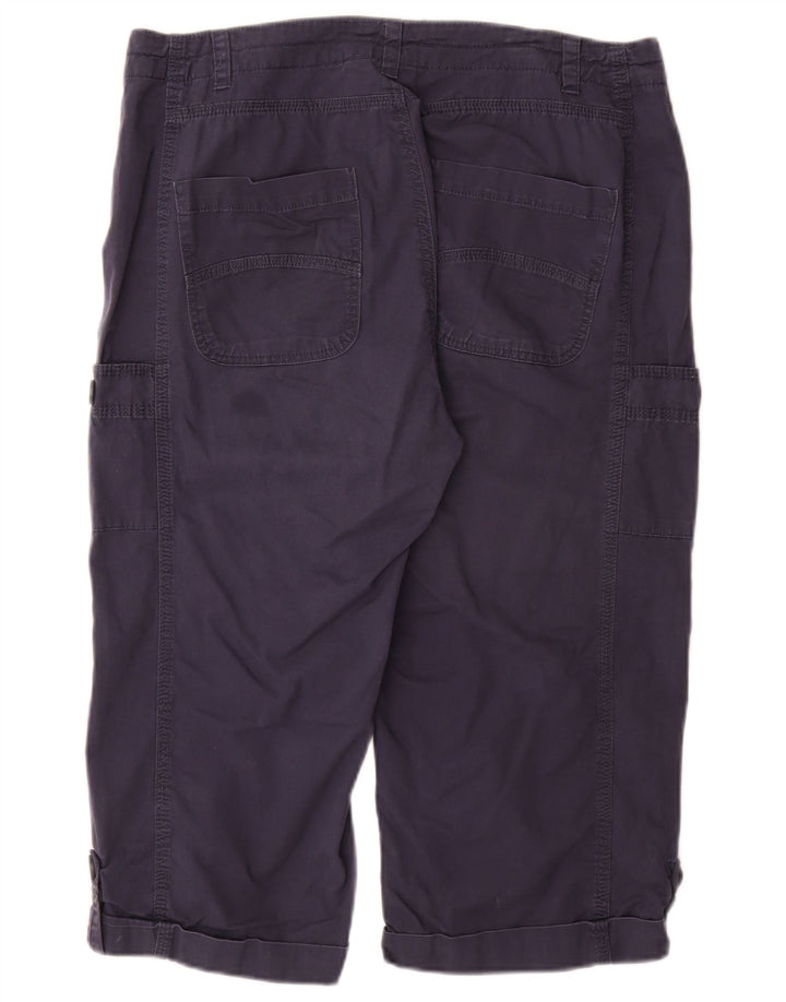 WEIRD FISH Ženske kapri hlače UK 14 Large W34 tamnoplavi pamuk