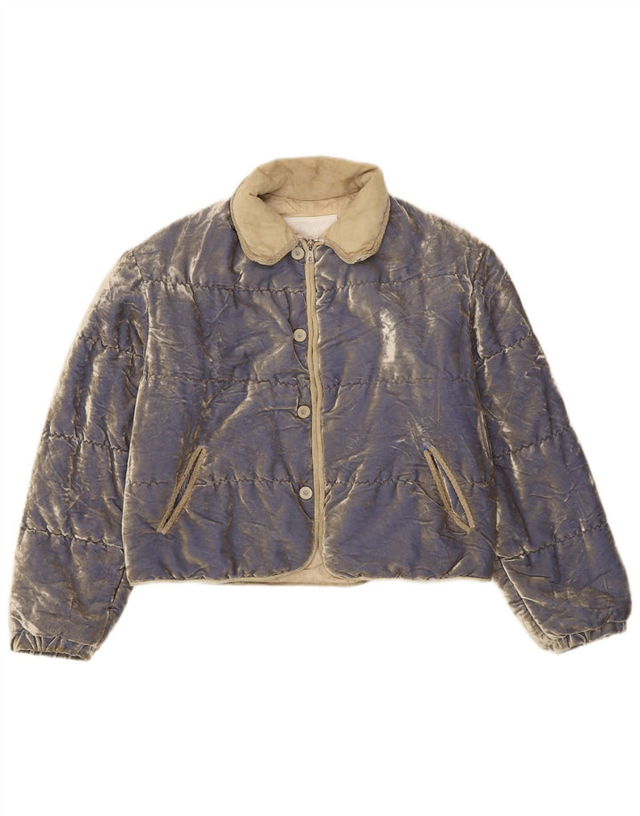 Cipriani ženska baršunasta podstavljena jakna IT 42 srednje plava