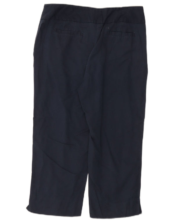 LAURA ASHLEY Ženske ravne Capri hlače UK 6 XS W28 L21 tamnoplave