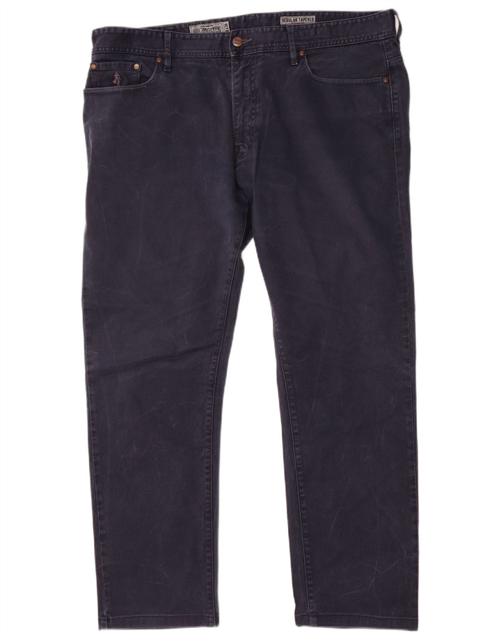 Marlboro Classics Mens Regular Tapered Jeans W38 L30 Navy Blue Pamuk
