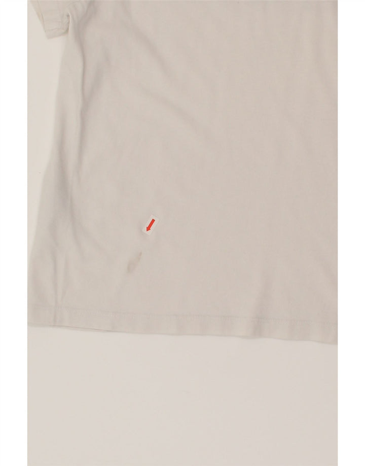 VANS Womens Graphic T-Shirt Top UK 12 Medium White Cotton Vintage Vans and Second-Hand Vans from Messina Hembry 