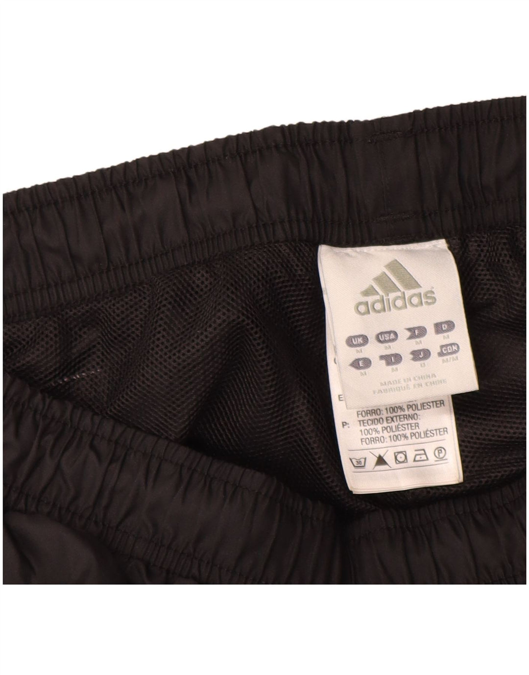 Adidas muške trenirke srednje crne poliesterske hlače