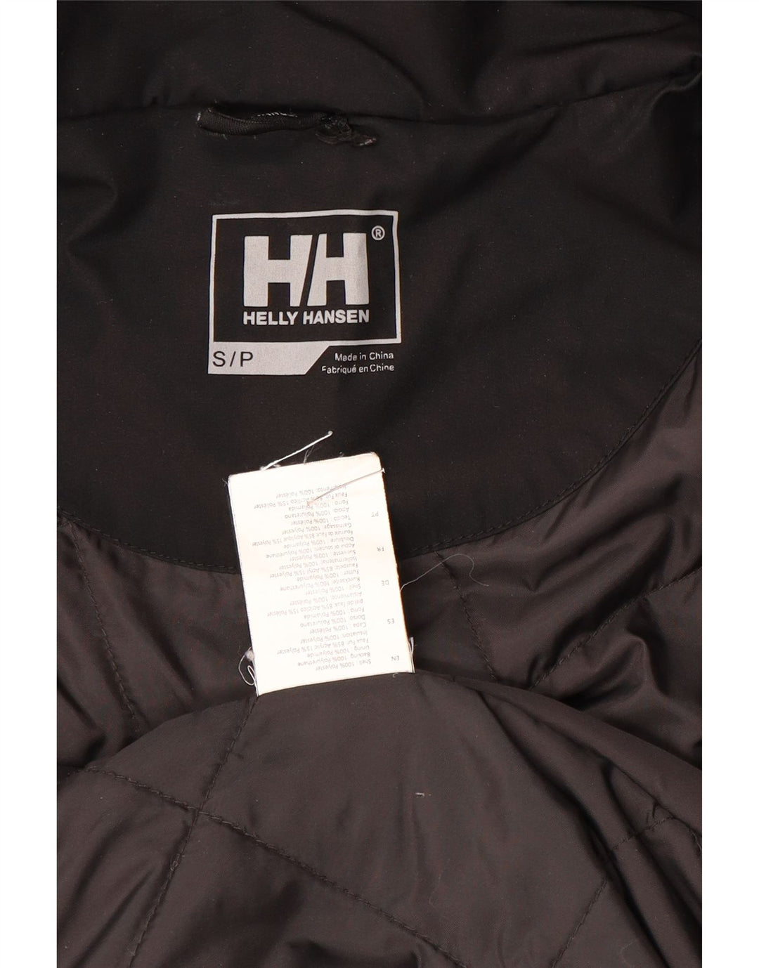 Helly Hansen muška parka jakna s kapuljačom UK 36 mali crni poliester