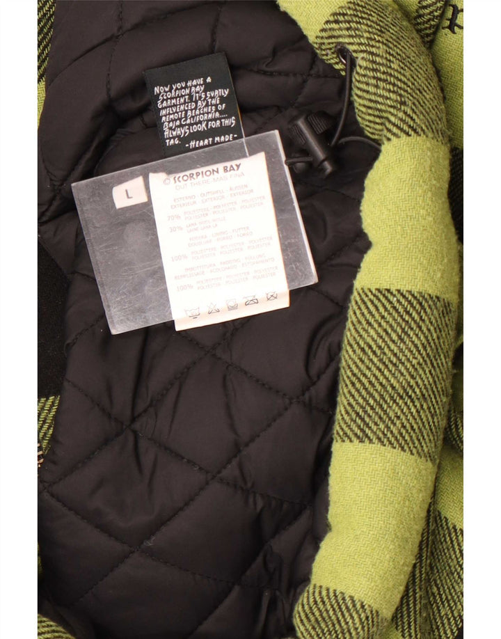 Scorpion Bay muška grafička vjetrovka jakna UK 40 Large Green Gingham