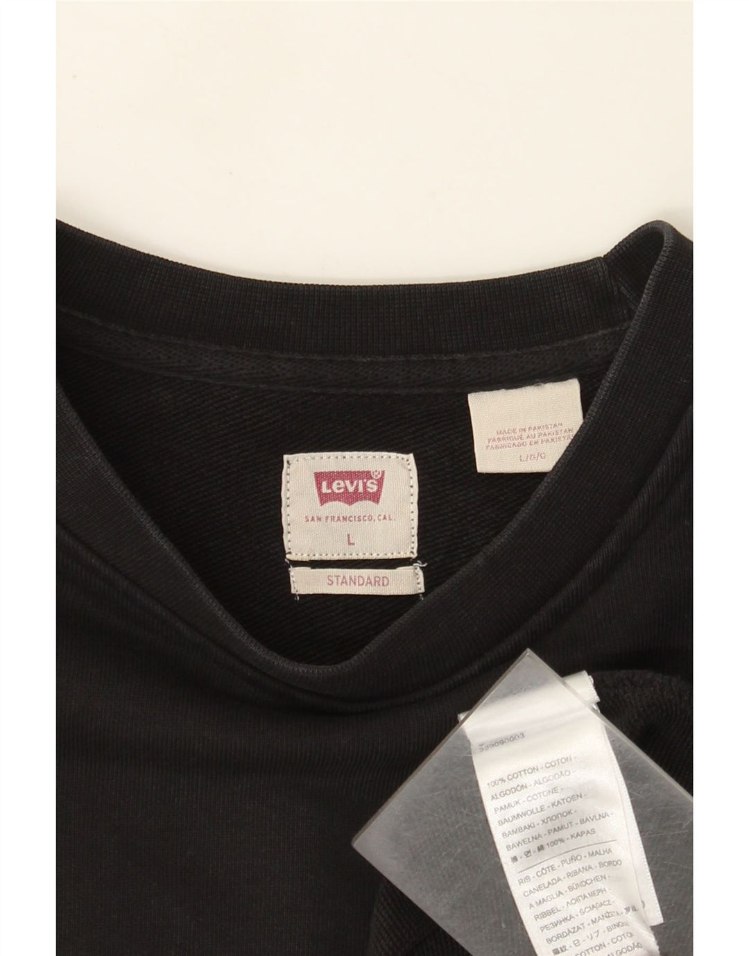 Levi's standardni muški džemper veliki crni pamuk