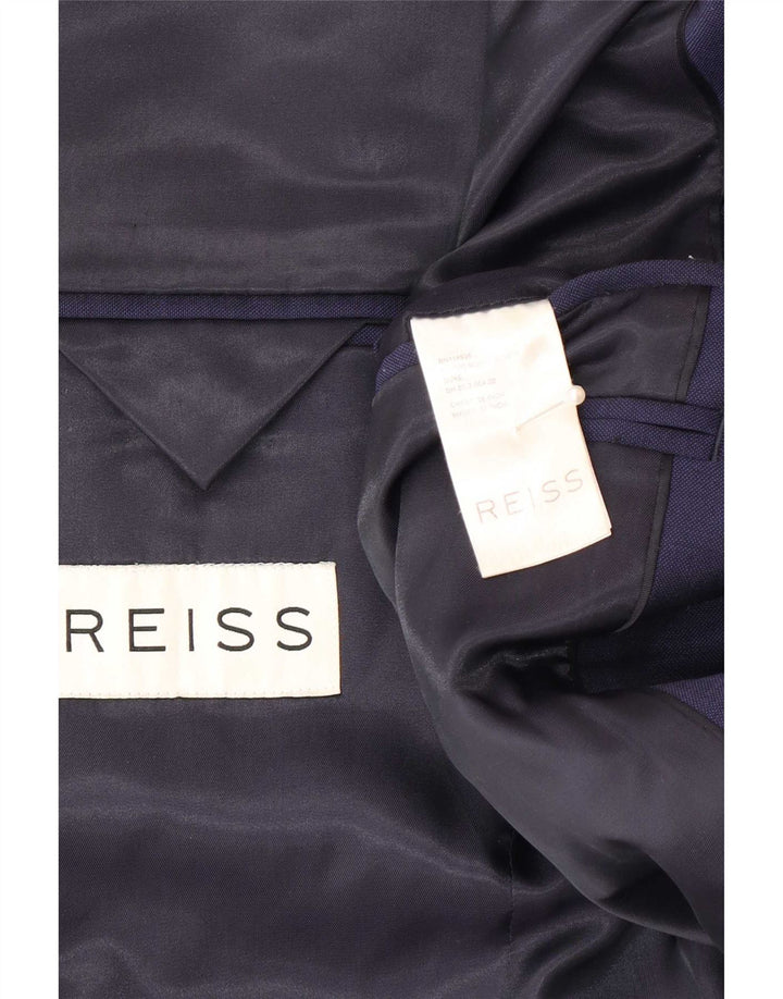 Reiss muška jakna sako s 1 gumbom UK 38 srednje tamnoplava vuna