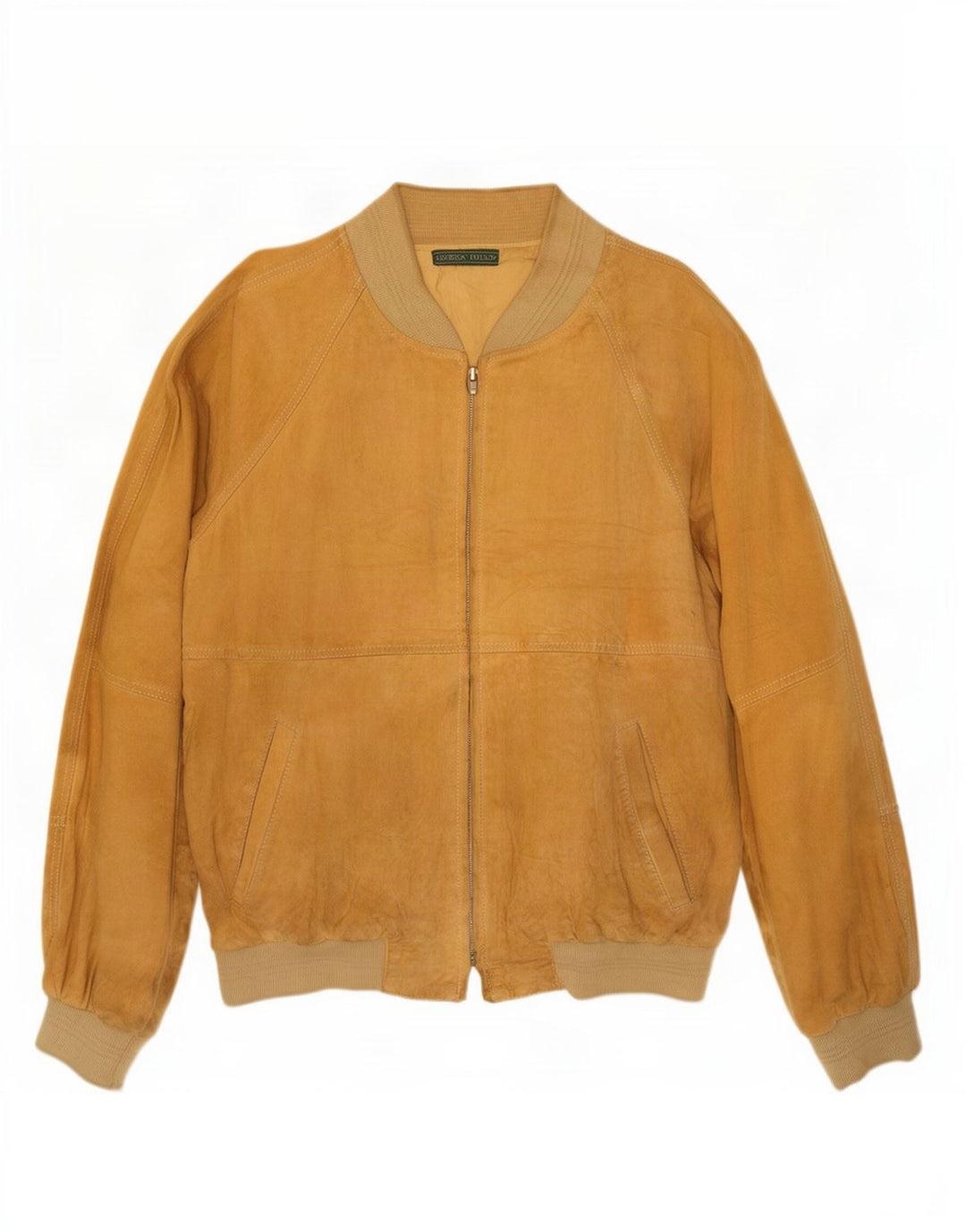 Vintage muška bomber jakna od brušene kože IT 50 Large Beige