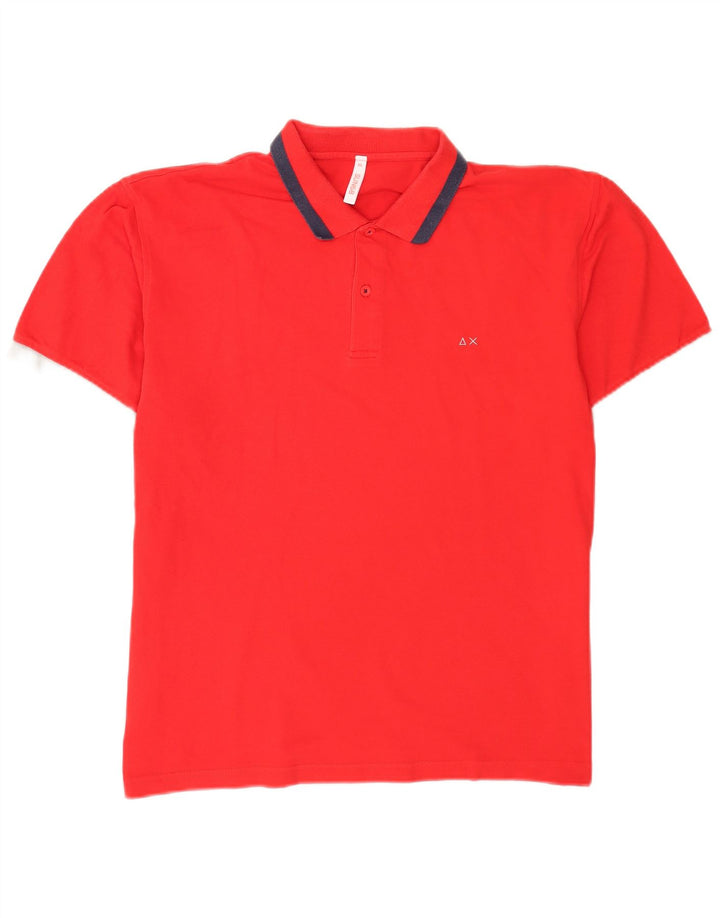 Sun68 muška polo majica 3XL crveni pamuk